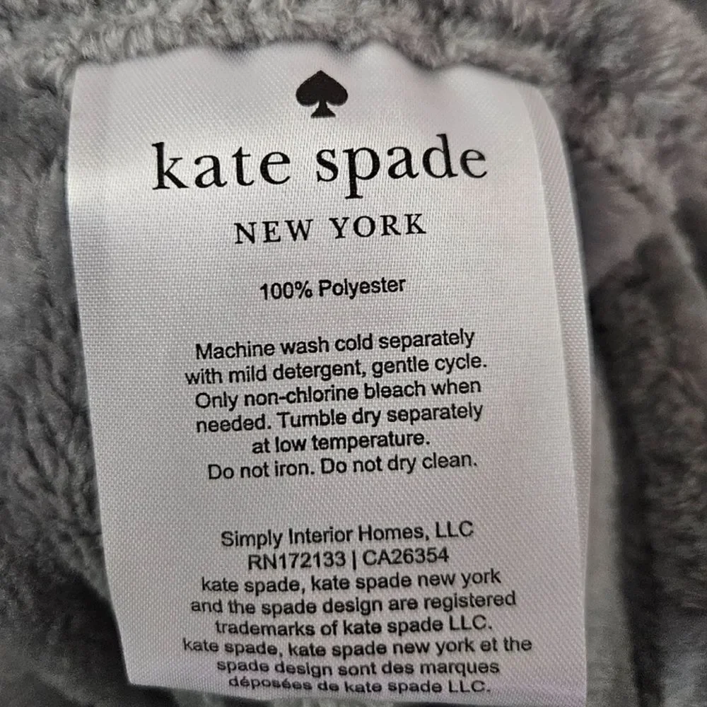 RARE! 🔥Kate Spade Faux Fur Throw Blanket!